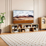 Modular TV Stand, Light Wood Adjustable Media Console