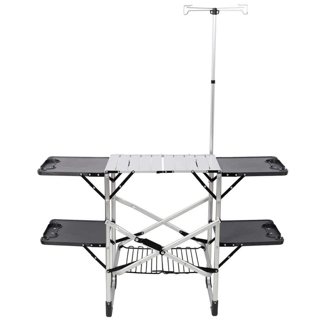 Folding Camping Kitchen Table - Portable Light Fixture