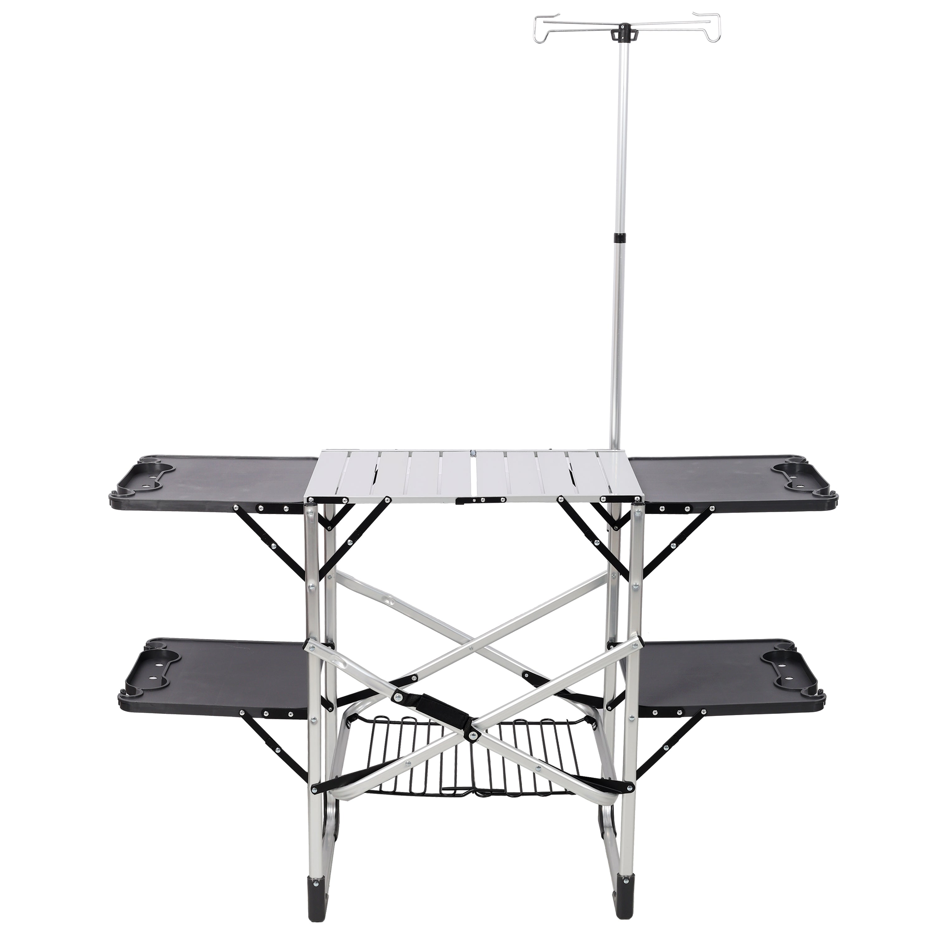 Folding Camping Kitchen Table - Portable Light Fixture