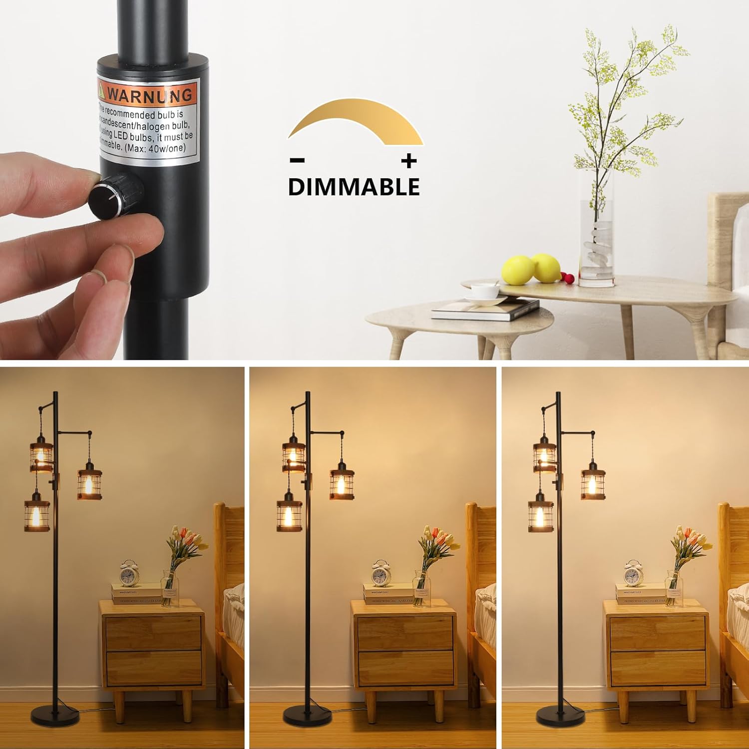 Airposta Dimmable Floor Lamps for Living Room