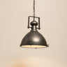 Industrial Gray Metal Hanging Pendant Light