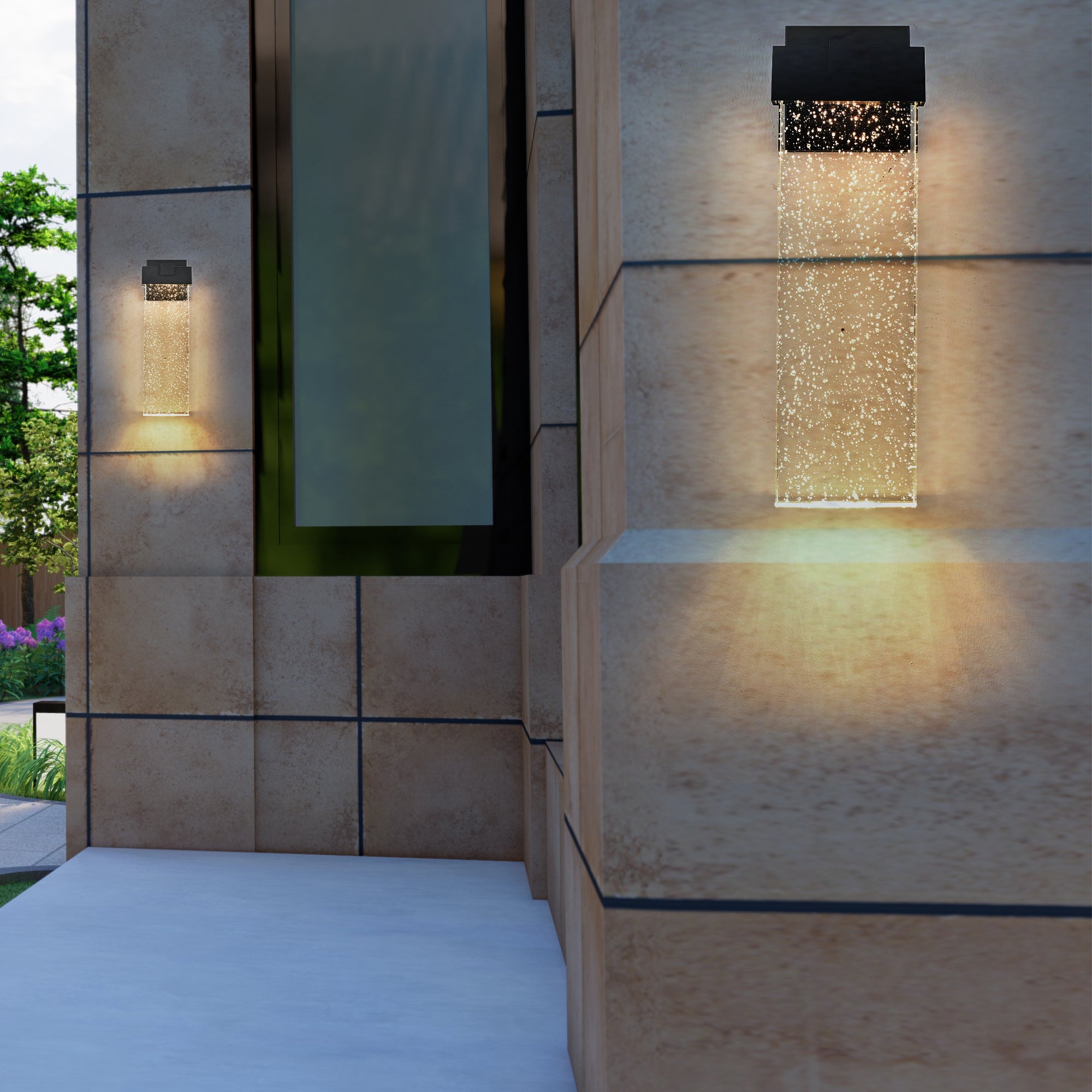 18"(H) 1-pack 12W Modern Outdoor Wall Light Fixture