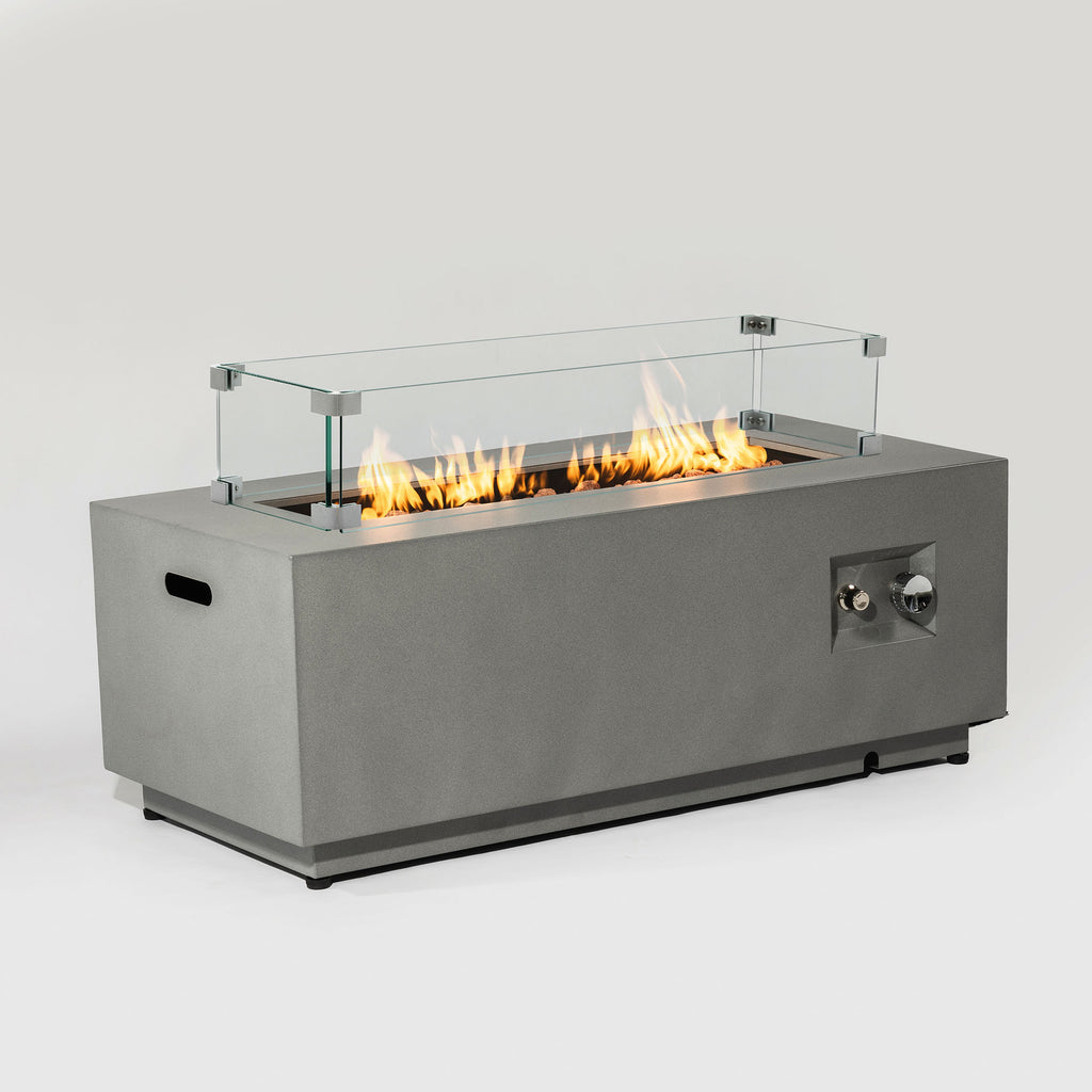 42" Propane Gas Fire Pit Table 2-Pieces