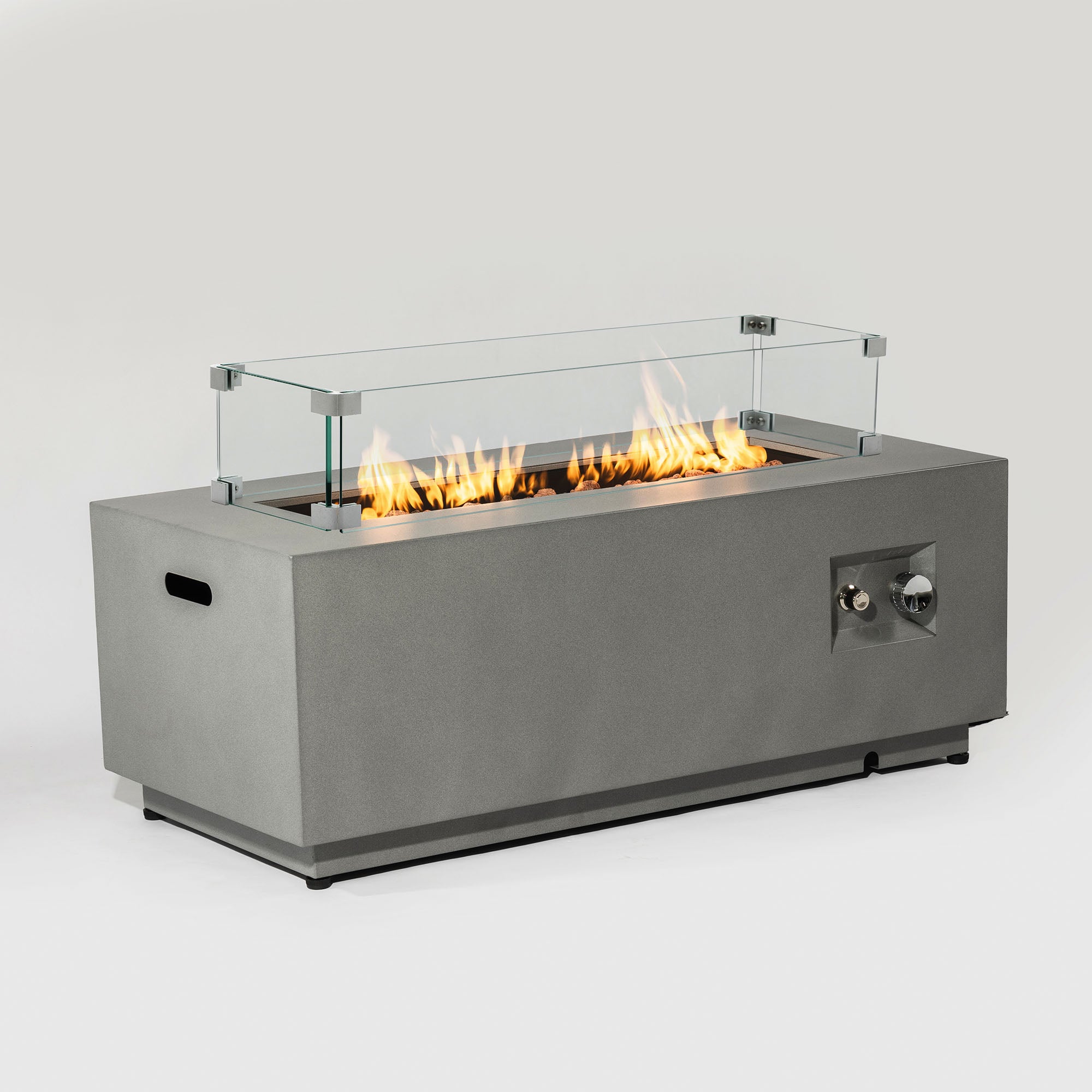 42" Propane Gas Fire Pit Table 2-Pieces