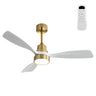 48 Inch Wood Ceiling Fan With 3 Solid Wood Blades Remote