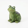 Solar Frog Figurine with LED Glowing Eyes