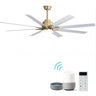 66 Inch Modern Smart Ceiling Fan With Dimmable Led Light 8