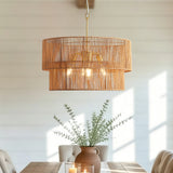 Bahia Handwoven Rattan Chandelier