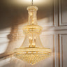 32-Inch Gold Crystal Chandelier