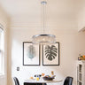 Modern Crystal Chandelier 19 Inches Aluminum+Iron Round