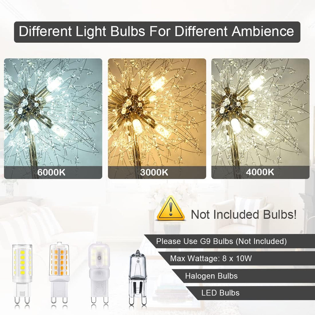 69 inch Crystal Floor Lamp