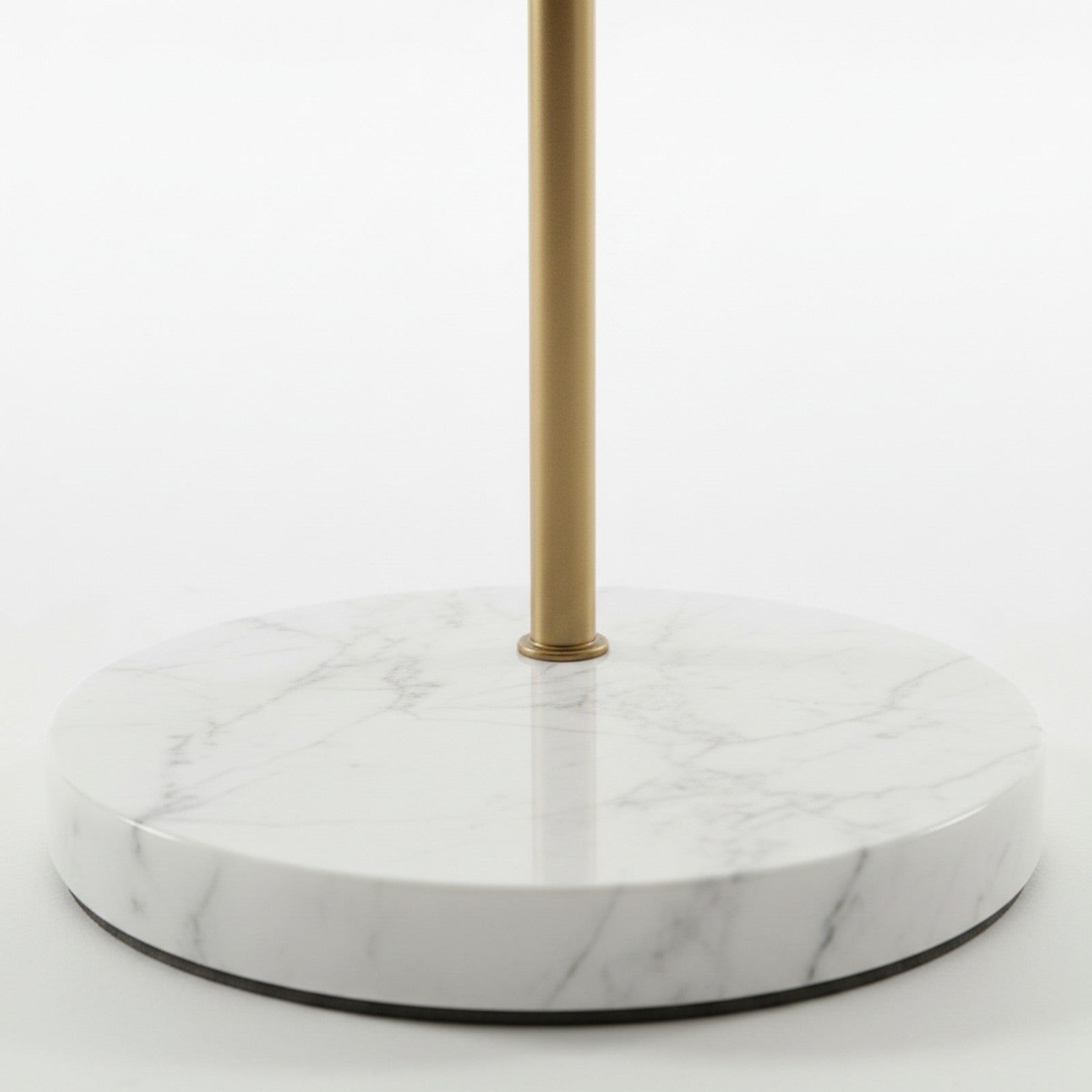 Mid-Century Arc Floor Lamp - Marble Base Detail