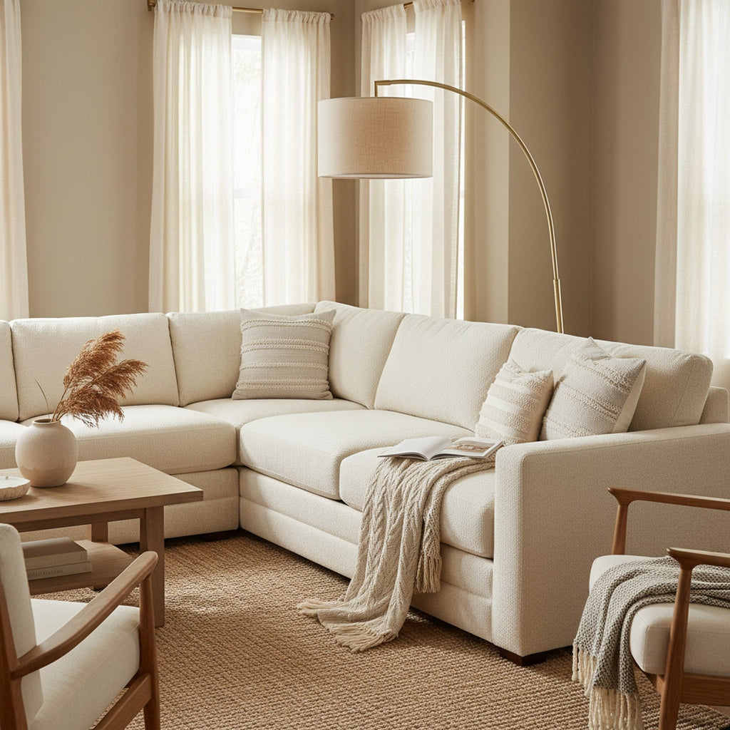 Big Dipper Arc Floor Lamp - Living Room Lifestyle