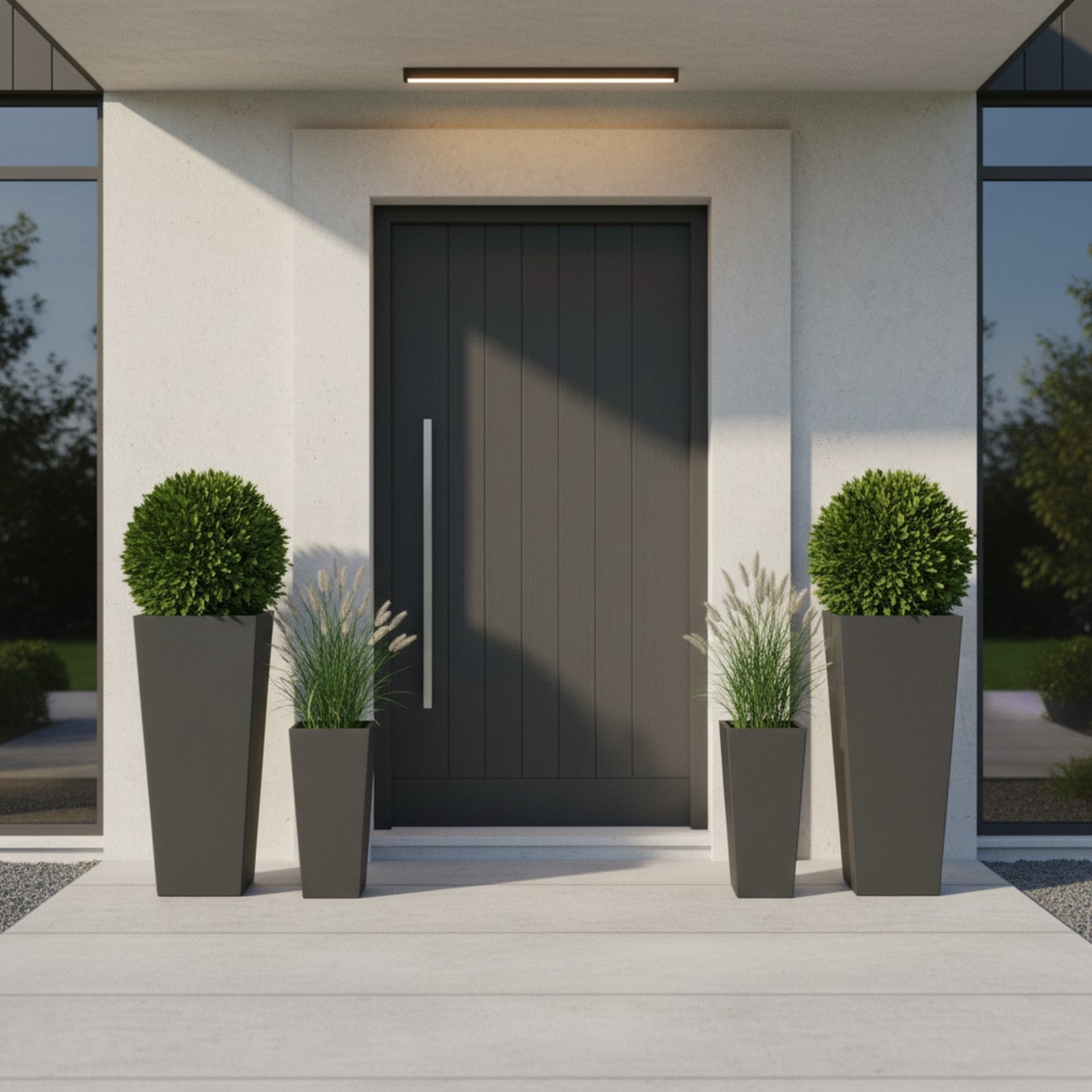 GFRC Tall Tapered Planter - Context Scene