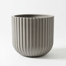 Ribbed Concrete Planter Cylinder – XL 28"