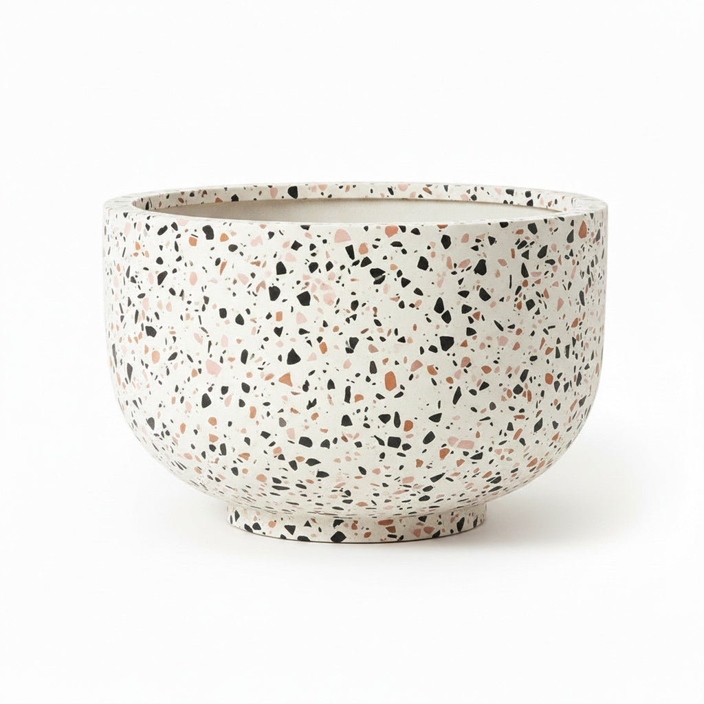 Terrazzo Round Planter - Alternate Angle