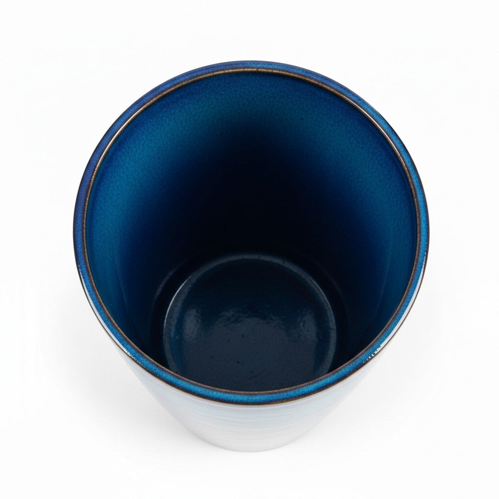 Glazed Ceramic Tall Planter - Alternate Angle