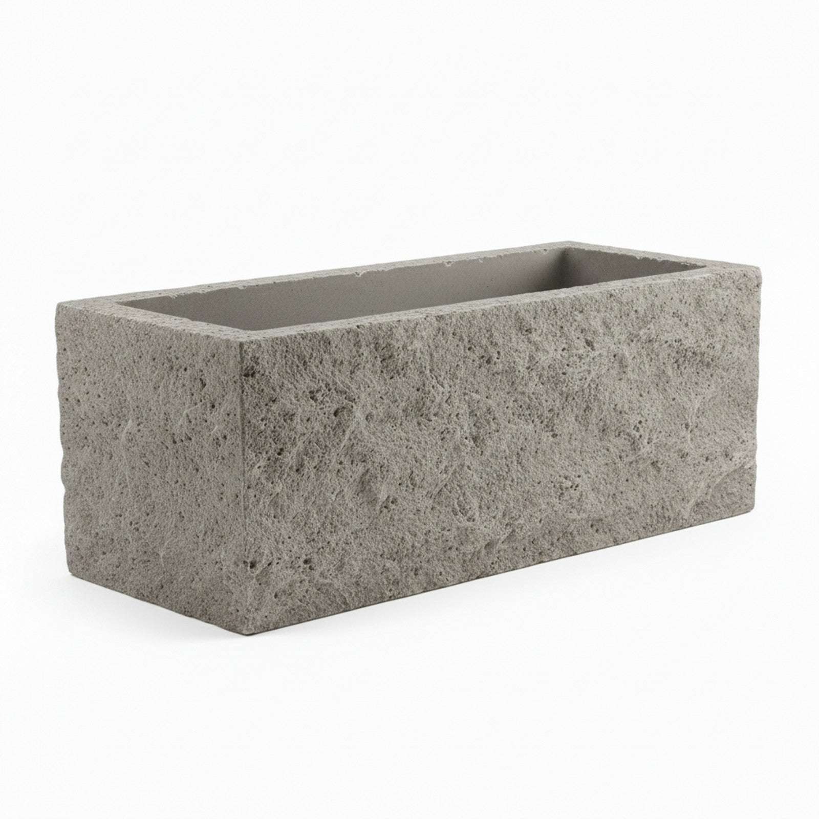 Lightweight Stone-Effect Trough Planter - Alternate Angle