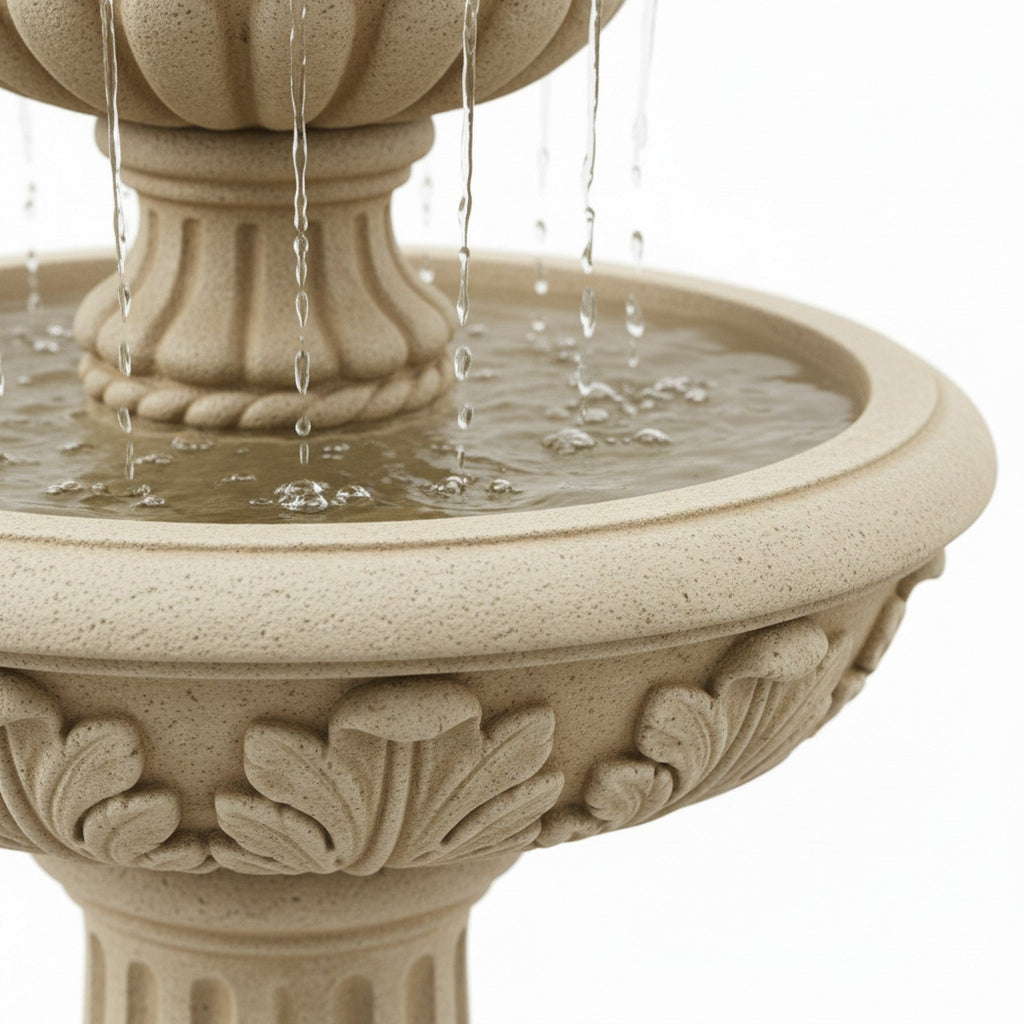 Large Garden Water Fountain - Detail