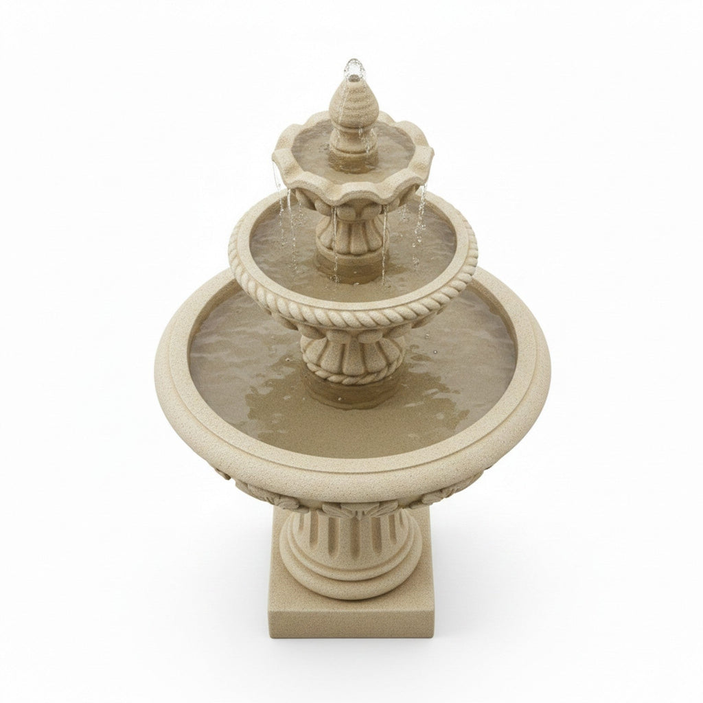 Large Garden Water Fountain - Alternate Angle