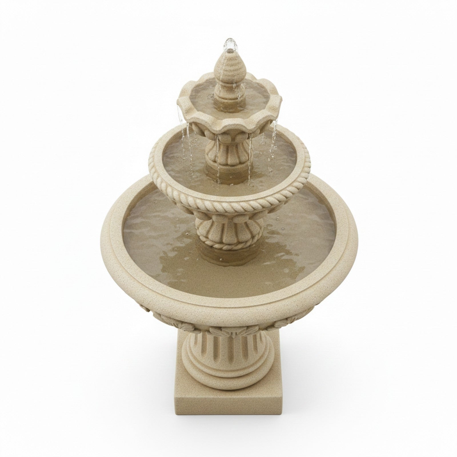 Large Garden Water Fountain - Alternate Angle