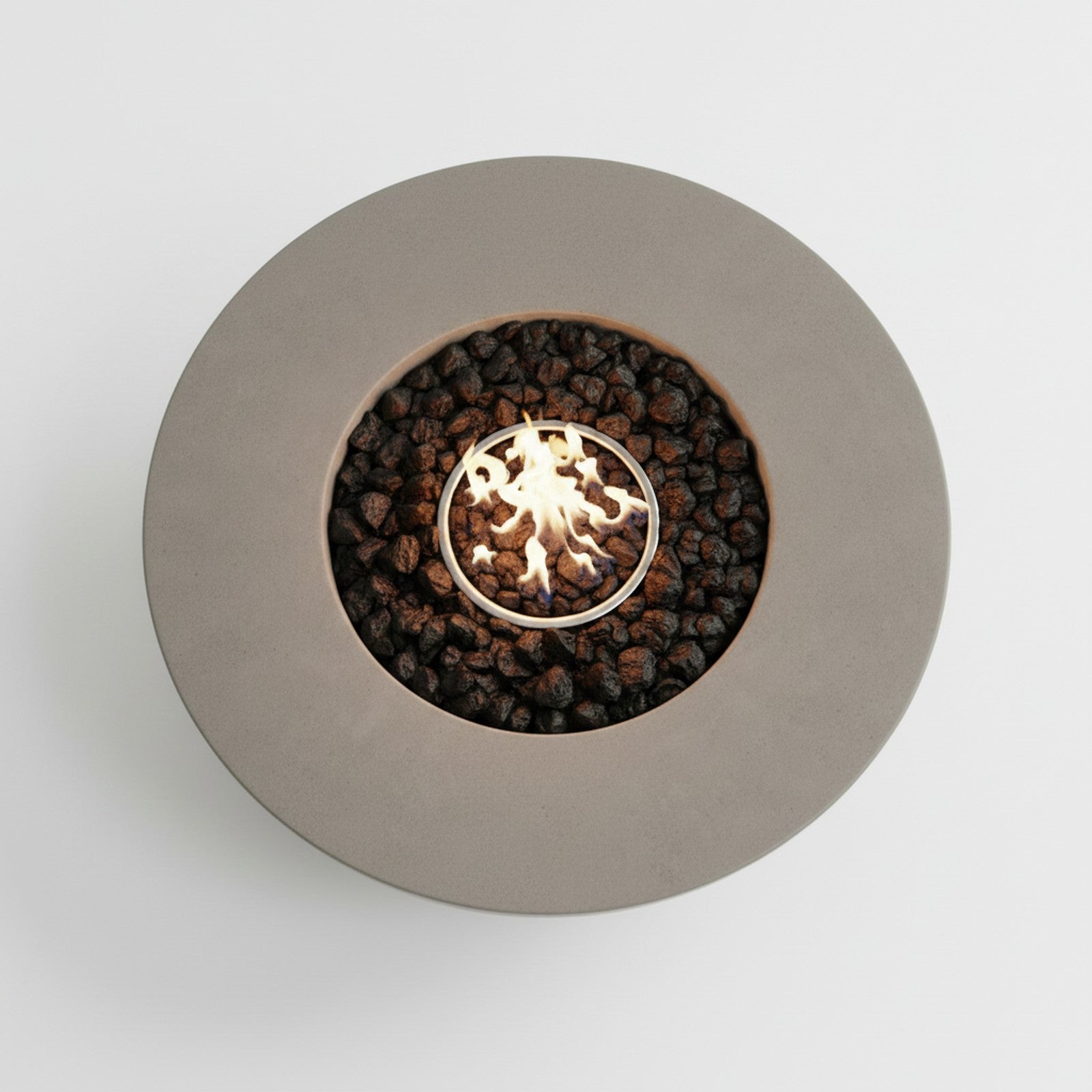 Concrete Fire Bowl Table - Alternate Angle