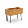 Raised Garden Box – Teak and Steel, Cedar 36"