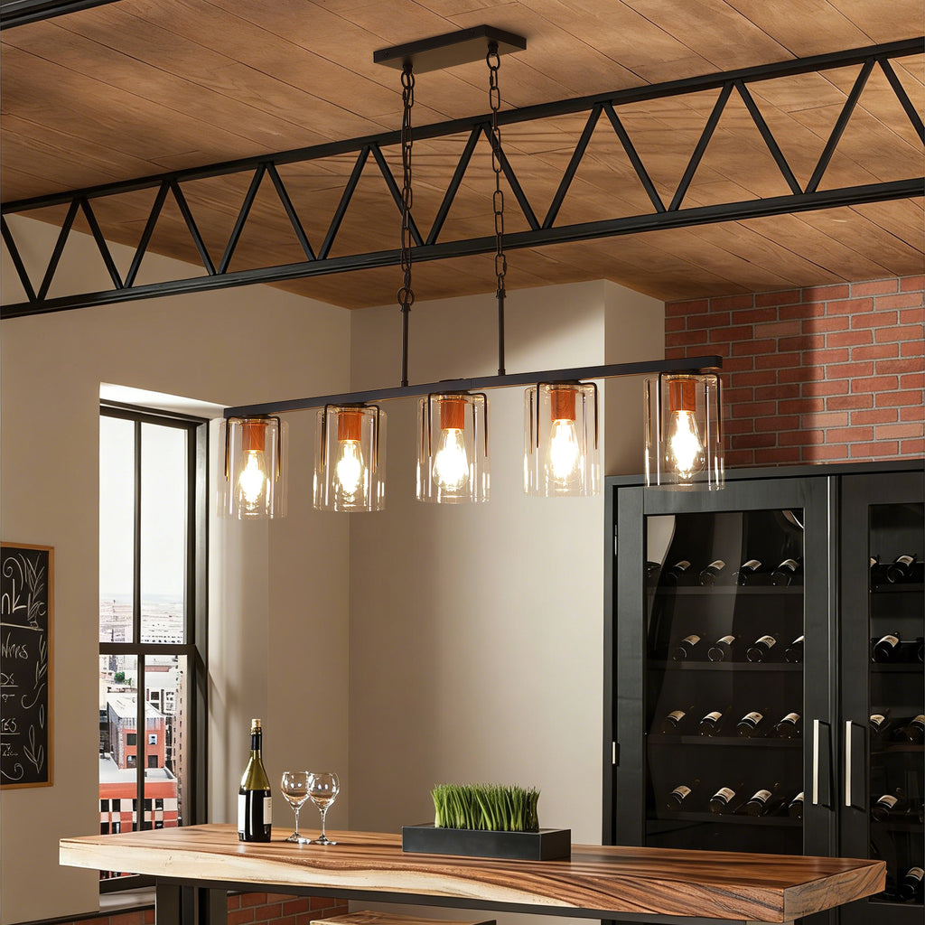 5-Light Linear Chandelier