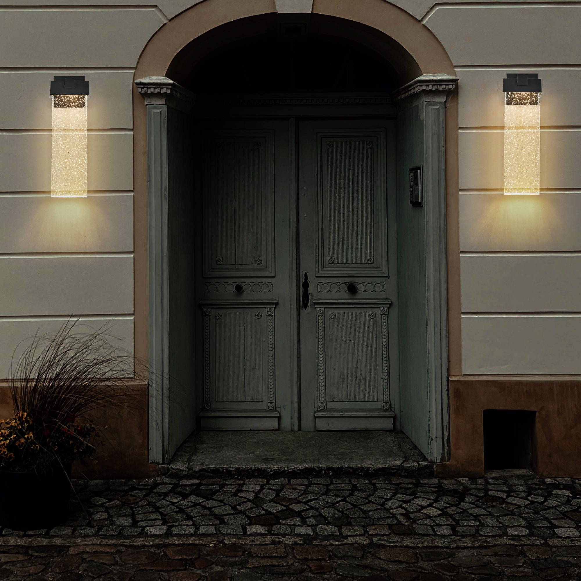 18"(H) 1-pack 12W Modern Outdoor Wall Light Fixture