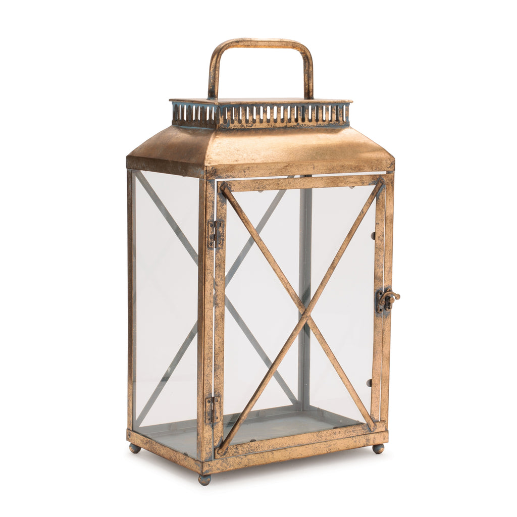 Distressed Metal Lantern (Set of 2)