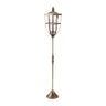 Distressed Metal Lantern Post with Glass Insert 48"H
