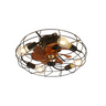 Industrial Style 20 Inch Ceiling Fan With Matte Black 6