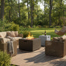 U_STYLE 24.02'' Square MGO Propane Fire Pit Set
