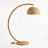 Rattan Arc Floor Lamp