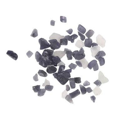 Amantii Smokey Grey & White Fire Glass — 5 lb