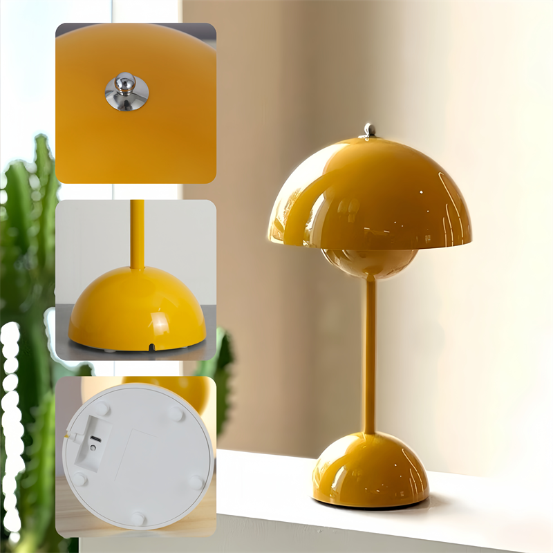 Touch Wireless Mushroom-Shaped Table Lamp