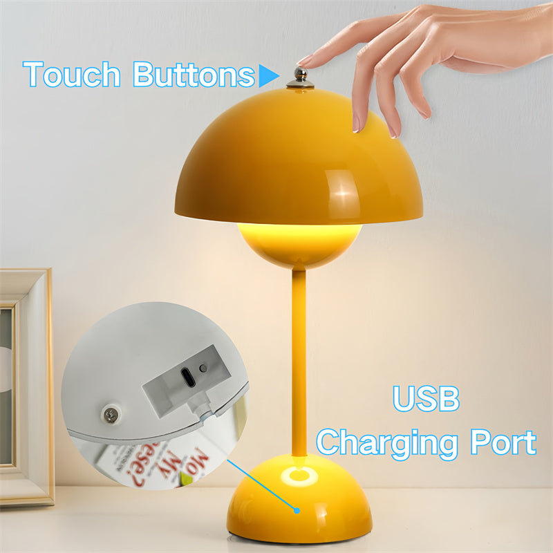 Touch Wireless Mushroom-Shaped Table Lamp
