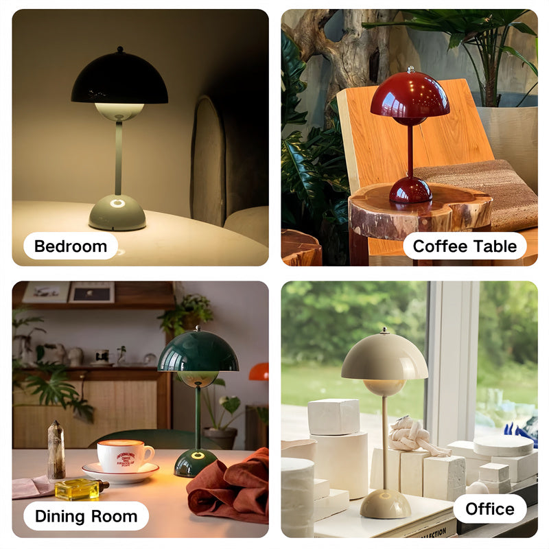Touch Wireless Mushroom-Shaped Table Lamp