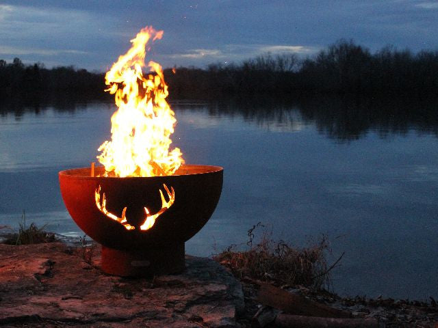 Antlers by Fire Pit Art
