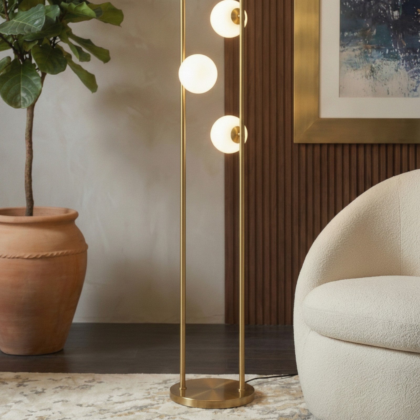 Modern Floor Lamp for Living Room, Artema Floor Lamp with WH — detail — Maison Bruxelle