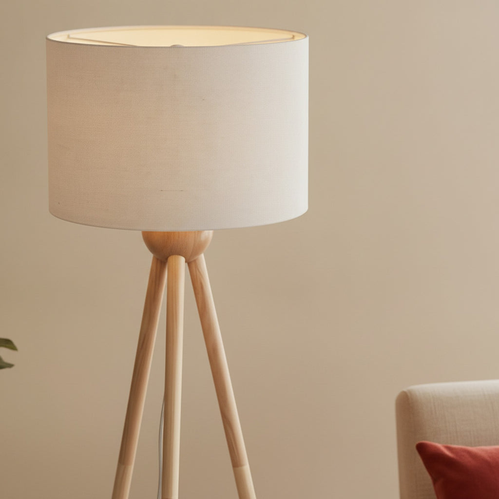 Tall Corner Floor Lamp, Energy Efficient LED Standing Light  — detail — Maison Bruxelle