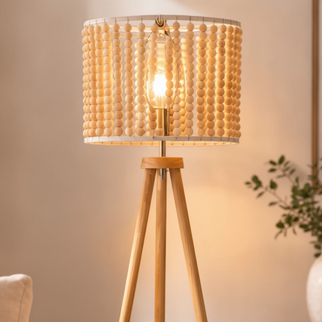 Reading Floor Lamp, Standing Light for Living Room Chair, Be — detail — Maison Bruxelle