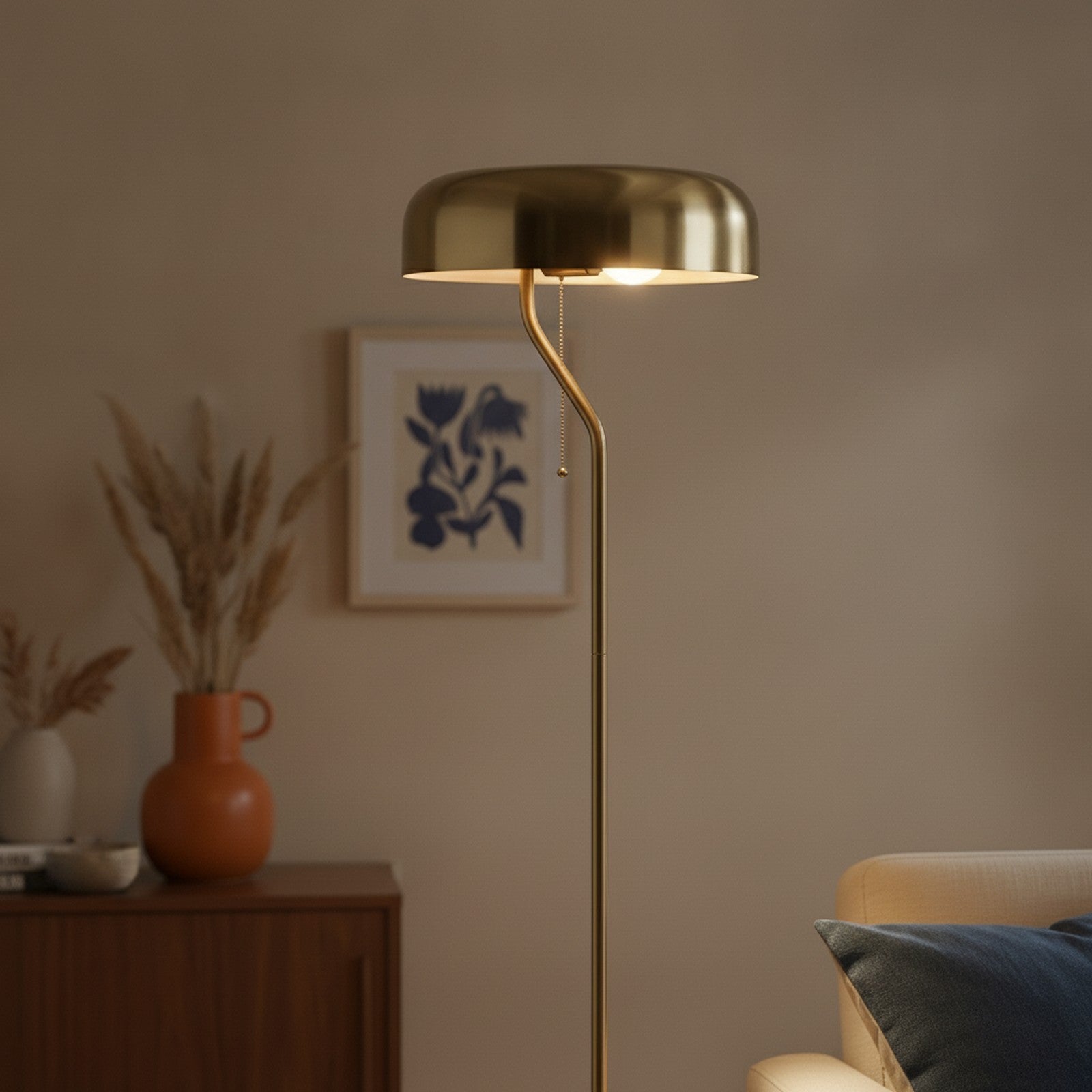 Tall Corner Floor Lamp for Living Room, Bedroom & Office Spa — detail — Maison Bruxelle