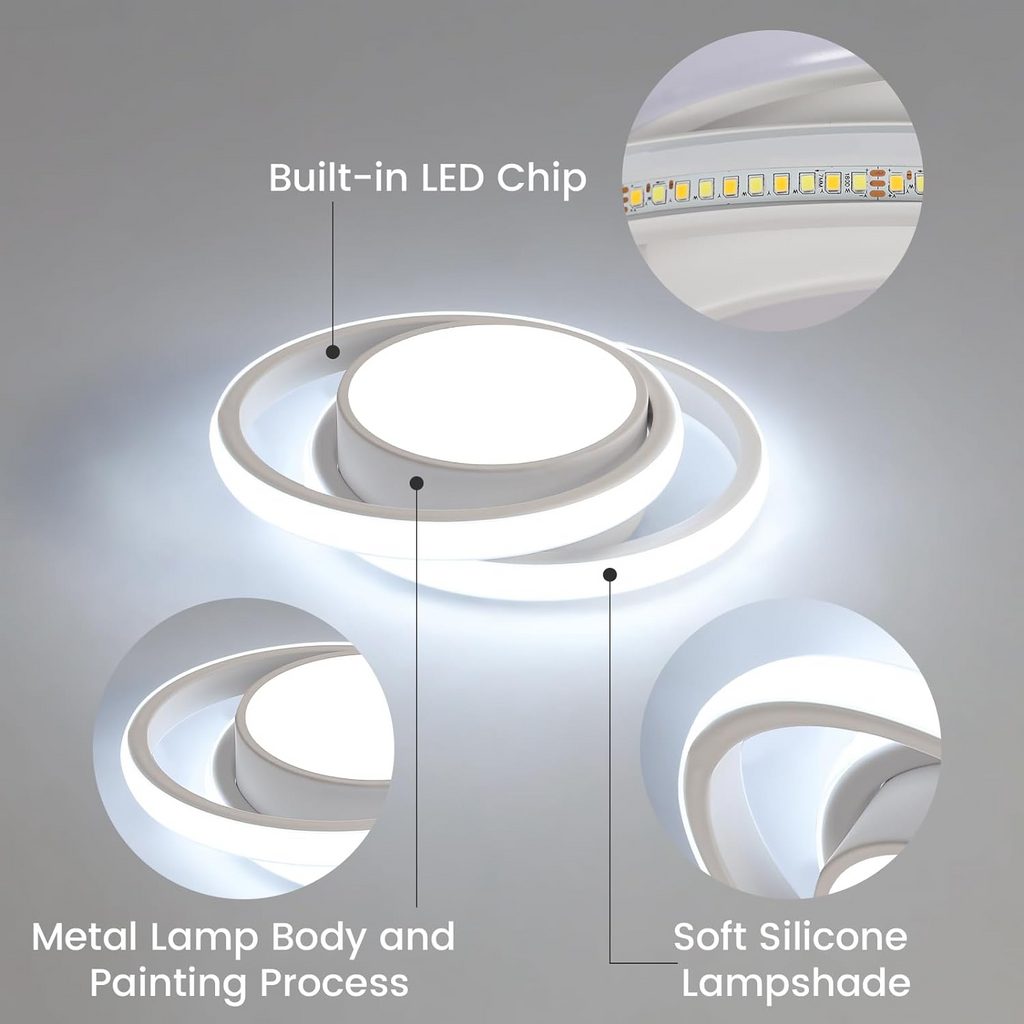 Minimalist Double LED Ceiling Lamp