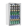 Whynter 17″ 127-Can Freestanding Beverage Refrigerator Cooler with Lock – Stainless Steel | BR-128WS