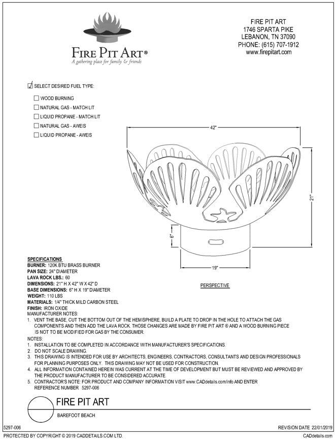 Barefoot Beach dimensions drawing