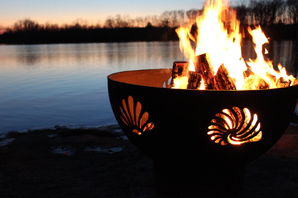 Beachcomber by Fire Pit Art