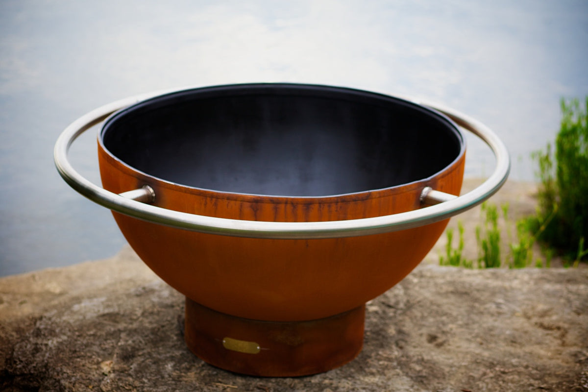 Fire Pit Art Bella Luna 48" Steel Fire Pit