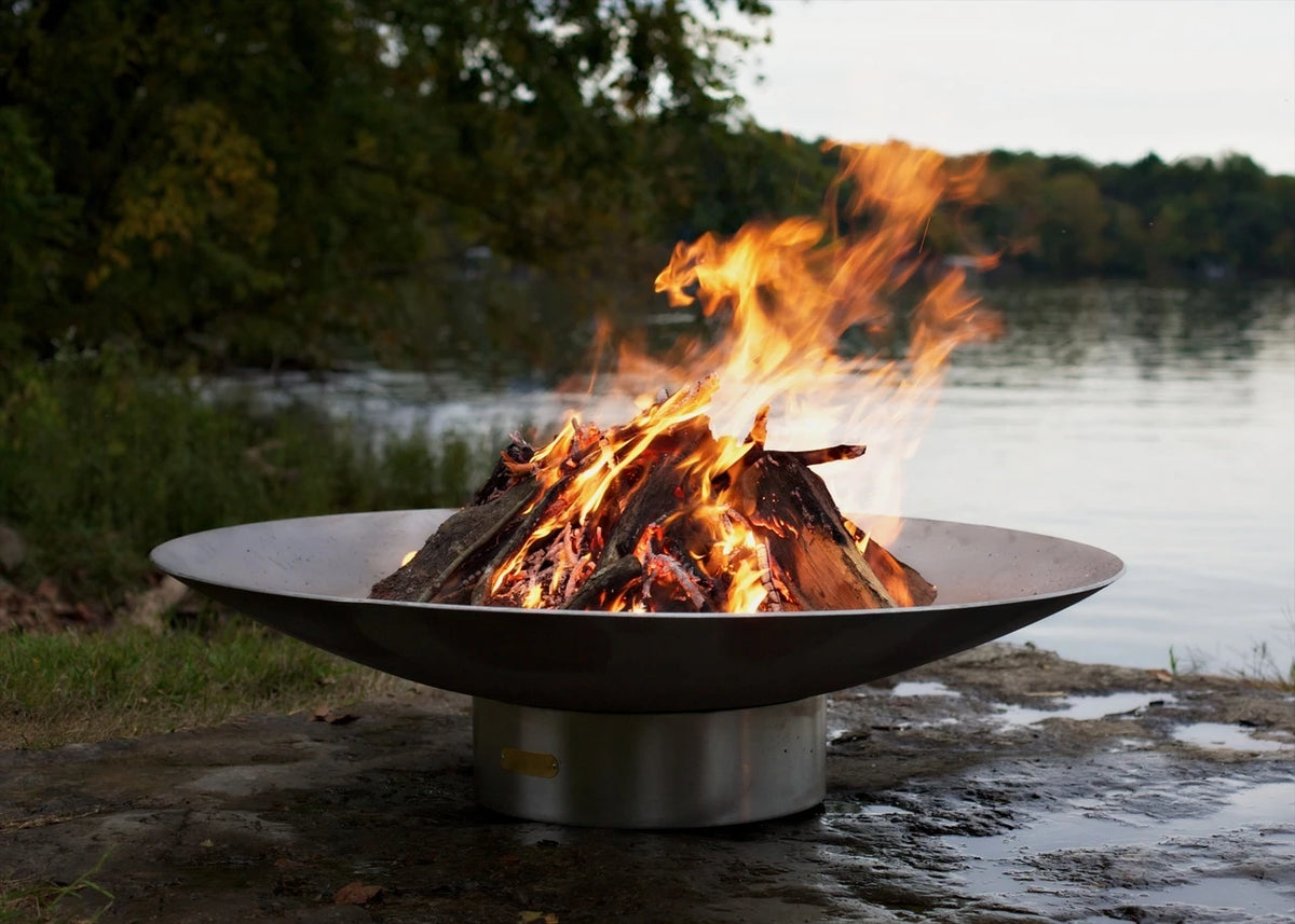 Fire Pit Art Bella Vita Stainless Steel Fire Pit