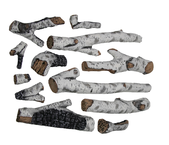 Amantii Birch 12-piece large log set